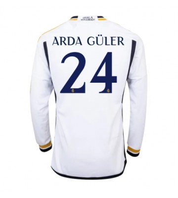 Real Madrid Arda Guler #24 Hjemmebanetrøje 2023-24 Lange ærmer